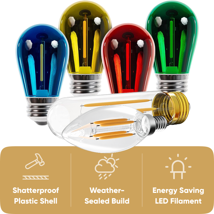 Shatterproof Holiday Light Bulbs