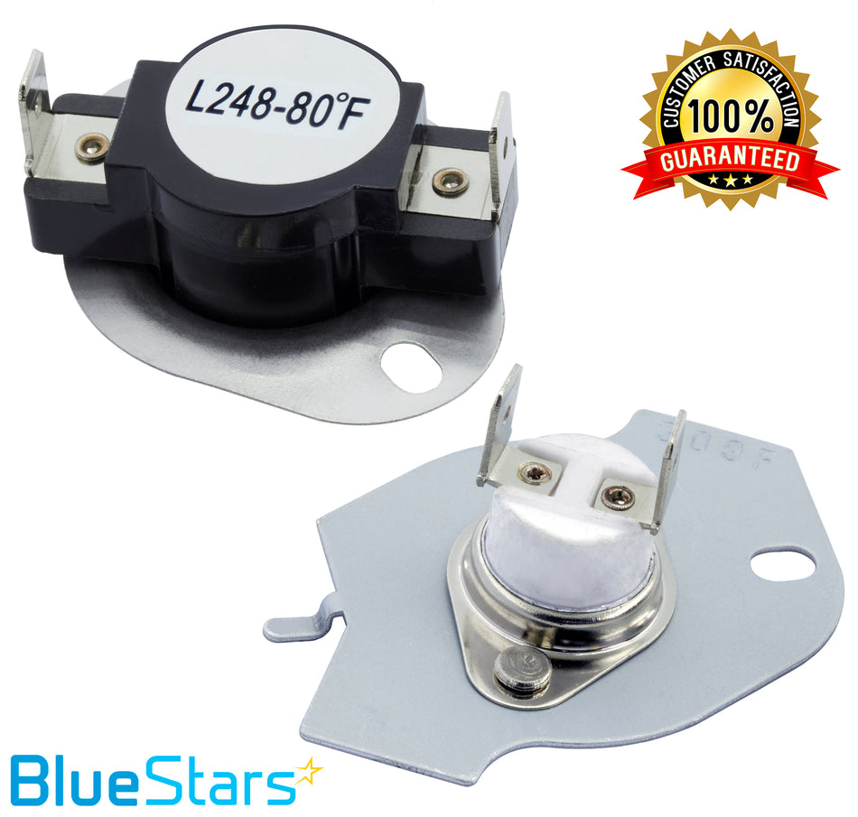 279769 Dryer Thermal Cut-Off Kit Replacement part by Blue Stars - Exact Fit for Whirlpool & Kenmore dryers - Replaces 3389946, 3398671, 3977394, 695563, ap3094224, 3390291